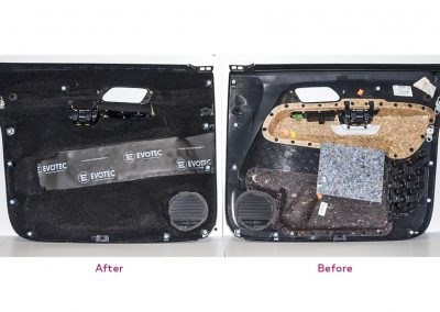 Evotec Absorber door damping before after shot 001